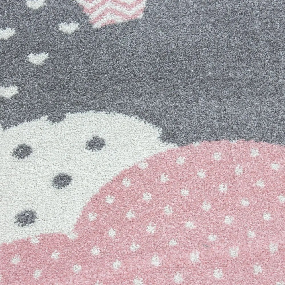 Ružovo-sivý detský koberec 160x230 cm Bambi – Ayyildiz Carpets