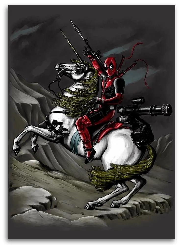 Gario Obraz na plátne Deadpool, na koni - DDJVigo Rozmery: 40 x 60 cm