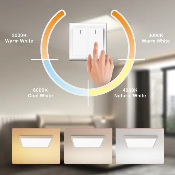 Brilagi - LED kúpeľňové svietidlo FRAME LED/50W/230V 3000/4000/6000K 60x60 IP44