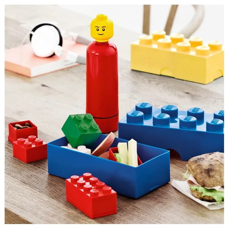 Biely plastový detský úložný box 20x10x7 cm – LEGO®