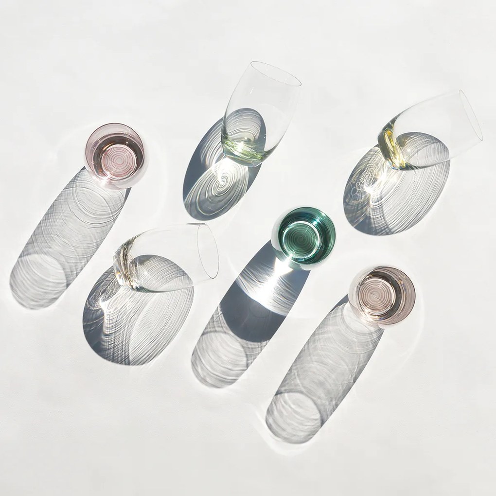 Poháre 460 ml s farebným špirálovým dnom - Optima Glas Lunasol set 6 ks - 322872