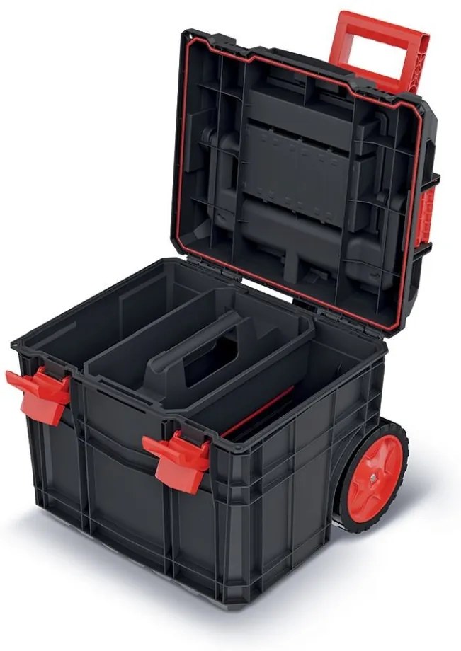 Kufr na nářadí CEBLOCCK ALLU LOG 45 x 38 x 38,8 cm černo-červený