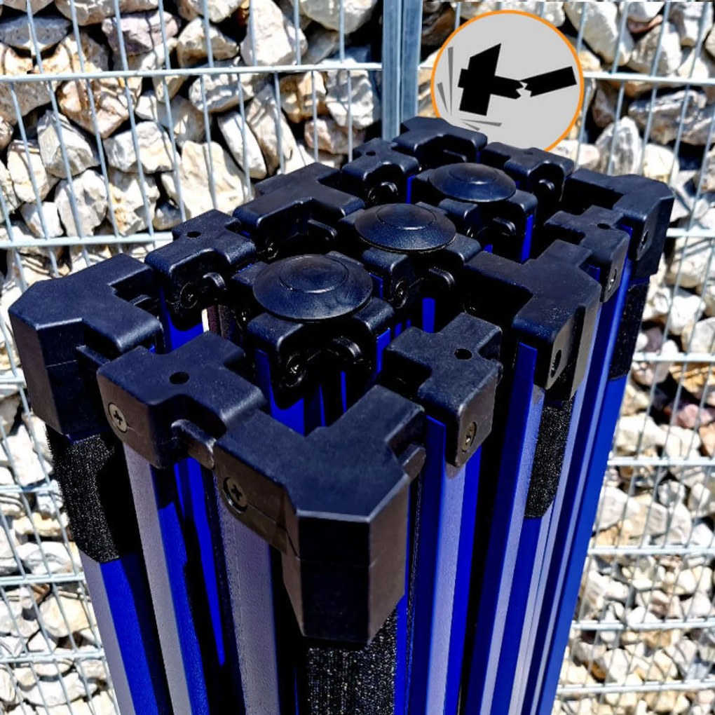 BRIMO Záhradný altánok 3×6 m – skladací s 3 stenami | BRIMO® - s 3 stenami - Červená 24