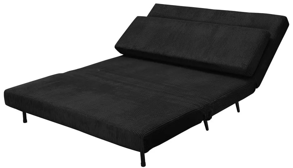 Antracitovosivá menčestrová rozkladacia pohovka 140 cm Mallory – Støraa