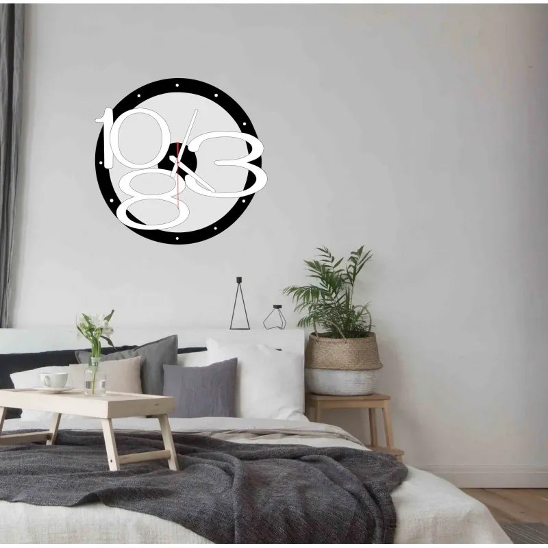 Moderné Nástenné Hodiny s Unikátnym Dizajnom z Plexiskla I SENTOP X0013-RAL9005-RAL9010