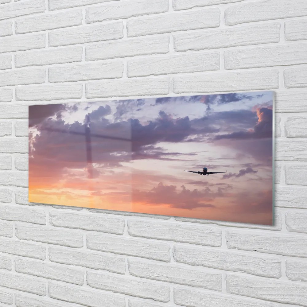 Obraz plexi Zamračené oblohy ľahké lietadlá 120x60 cm