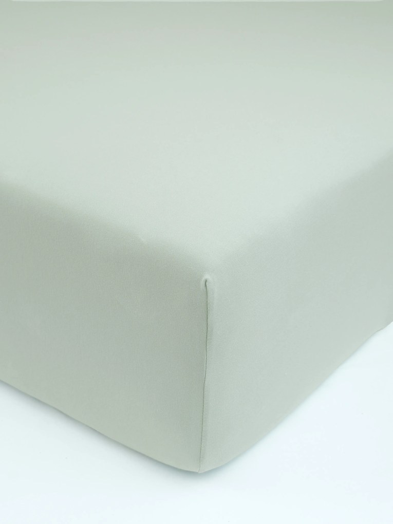 Jersey plachta s elastanom Deluxe 220 × 200 cm – sivozelená