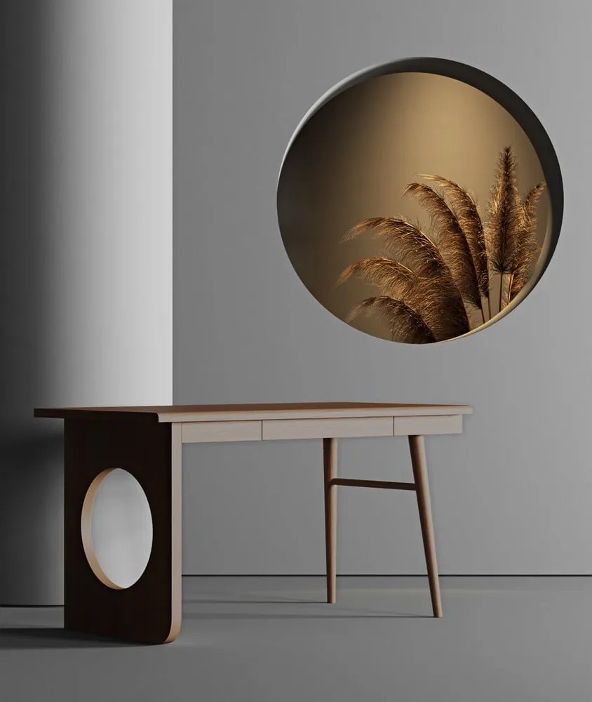 Hnedý písací stôl Woodman Bau