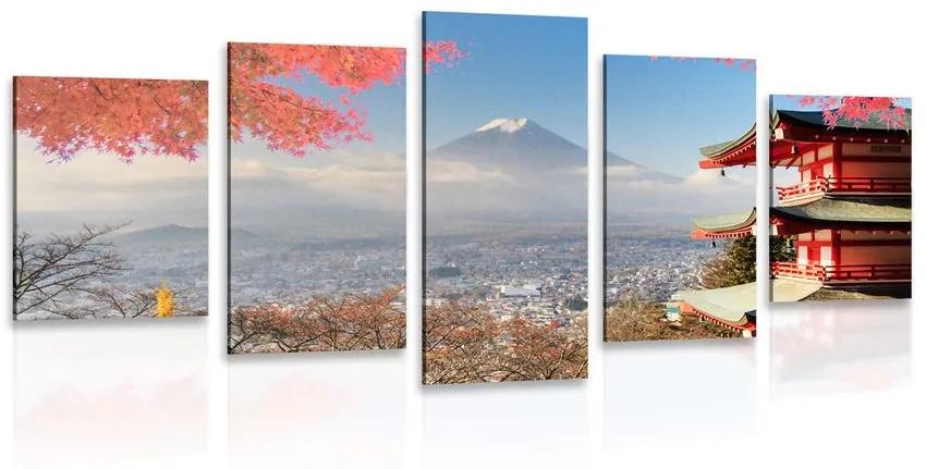5-dielny obraz jeseň v Japonsku Varianta: 100x50