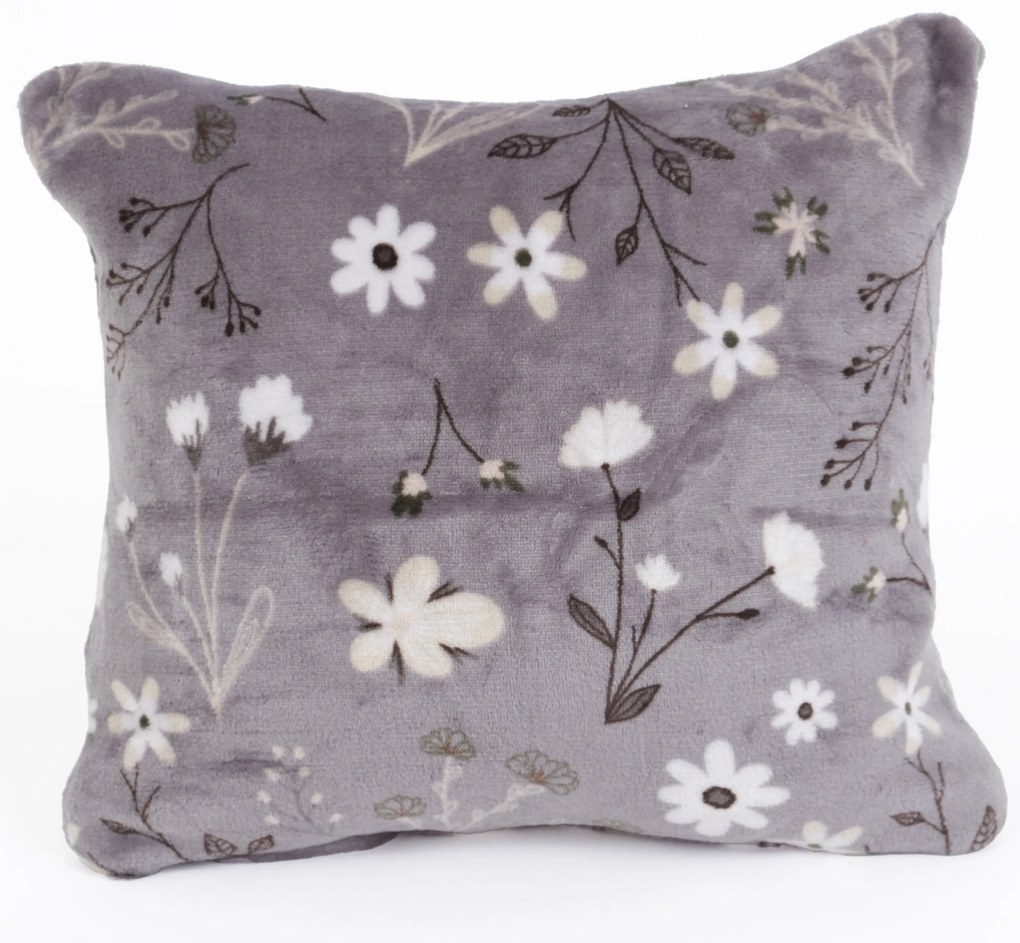 Obliečka na vankúšik mikroplyš Exclusive 40 × 40 cm - Vanessa sivá