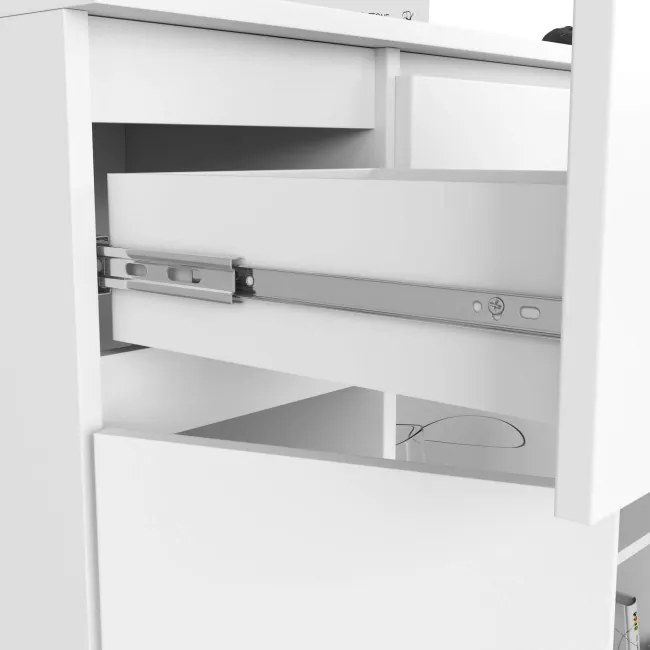 Komoda K100 2D 3SZ 2P biela
