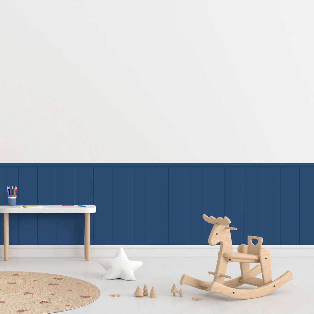 60x100cm Obdĺžnik - Tmavomodrá farba - textilná nálepka na stenu Farba: Tmavá, Veľkosť: 60 cm