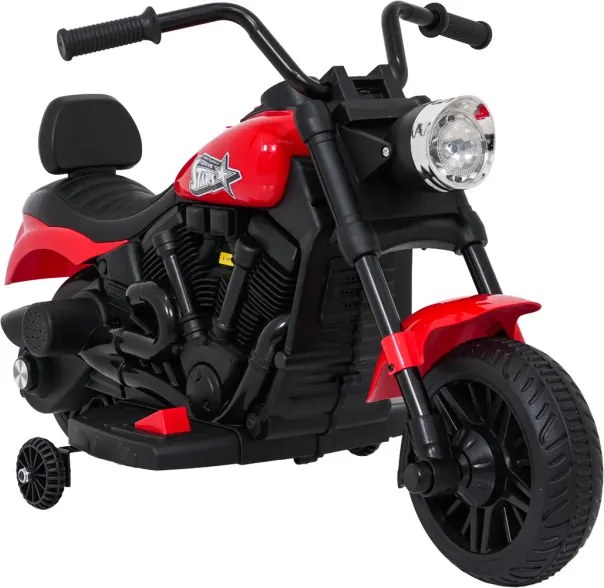 Elektrická motorka STAR červená