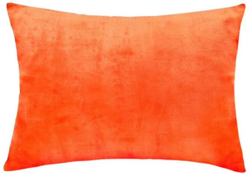 XPOSE ® Mikroplyšový povlak na polštář - oranžová 50x70