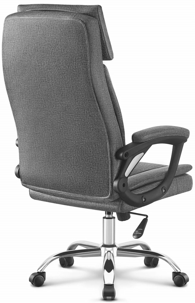 PreHouse Kancelárska stolička Hell's Chair HC-1023 Grey Fabric