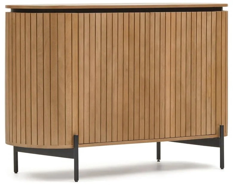 Nízka komoda z mangového dreva v prírodnej farbe 120x80 cm Licia – Kave Home