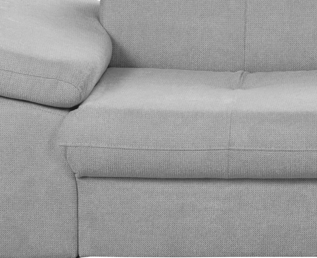 Dvojsedák Gisele, svetlo šedá látka