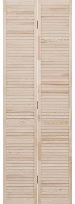 Lamelové dvere 201,3 x 39,4 cm, borovica
