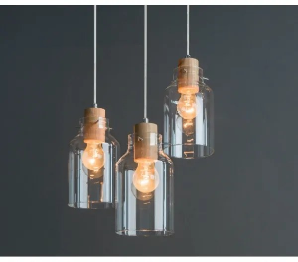 Spot-Light 1760374R - Luster na lanku ALESSANDRO 3xE27/60W/230V