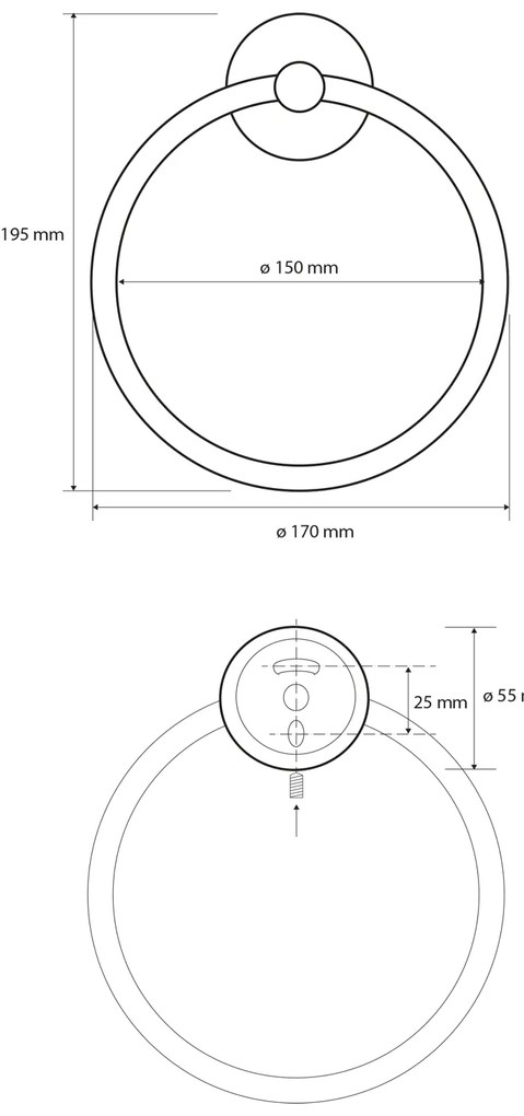 Sapho Sapho, X-ROUND WHITE kruh, biela, XR411W