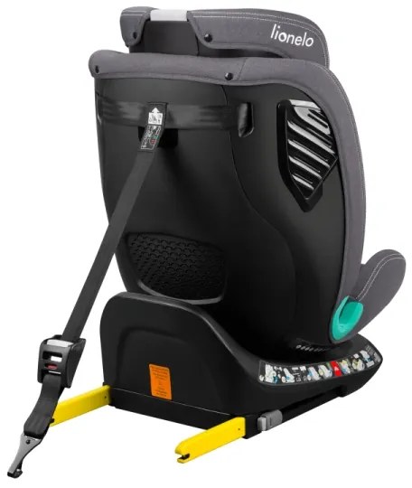 Lionelo - Autosedačka s otočnou základňou BASTIAAN ONE i-Size 40-150 cm Grey Stone