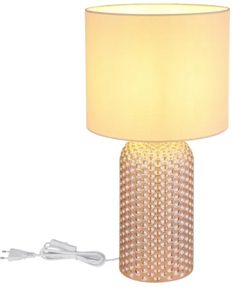 Globo 21735CH - Stolná lampa SOFIA 1xE27/60W/230V béžová