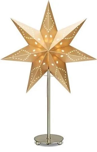 Markslöjd 705545 - Vianočná dekorácia SATURNUS 1xE14/25W/230V 35 cm zlatá