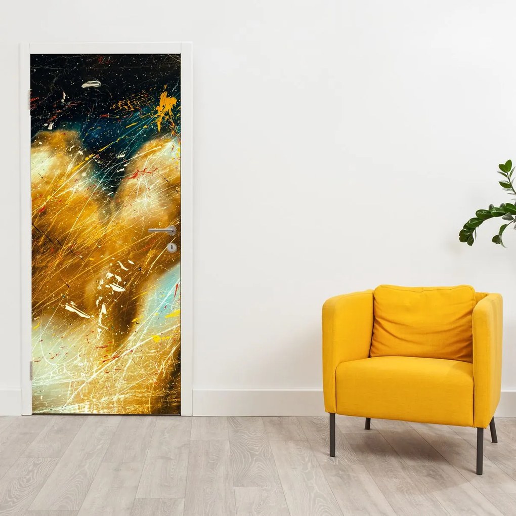 Fototapeta na dvere - Bozkávajúce sa anjeli (95x205cm)