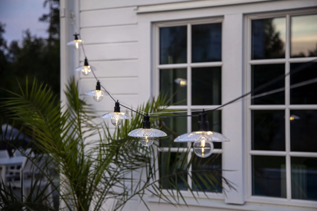 STAR TRADING Vonkajšia svetelná reťaz LED Glassy Light 3,5 m