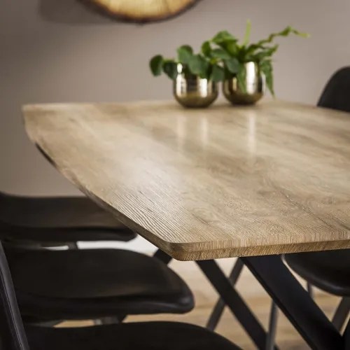 Jedálenský stôl 56-86 190x90cm Bielený dub  - Komfort-nábytok