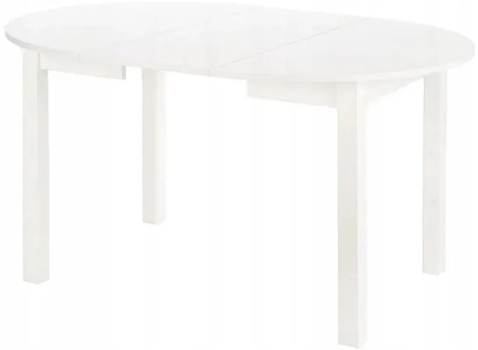 Rozkladací jedálenský stôl Klara 102-142 cm MDF biely