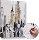 Maľovanie podľa čísel MESTO ABSTRAKT – nízka náročnosť