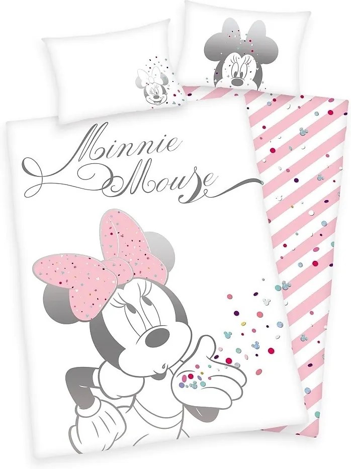 Herding Obliečky pre bábätká Minnie Mouse 100x135/40x60cm