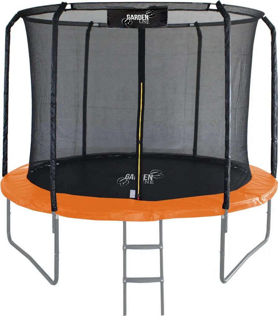Trampolína s vnútornou sieťou 252 cm Gardenline PRO - oranžová