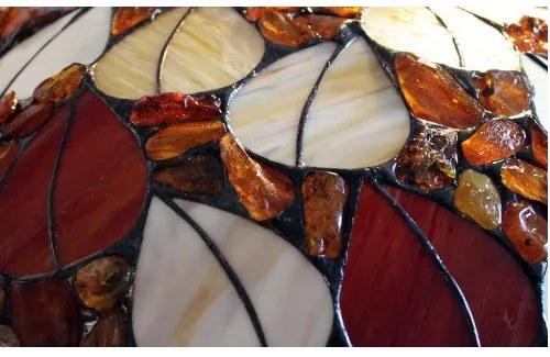 Stropnica jantárová Tiffany 50Ø AMBER