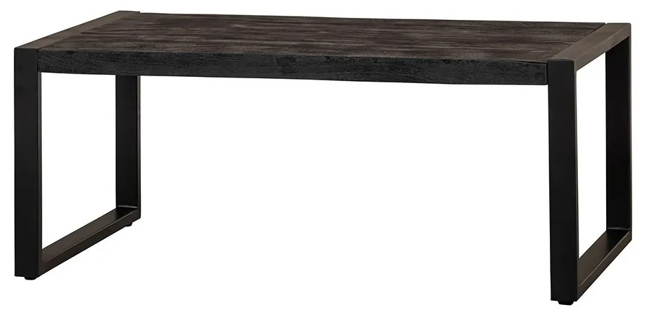 Konferenčný stolík z mangového dreva Atlanta Black 110 cm Mahom
