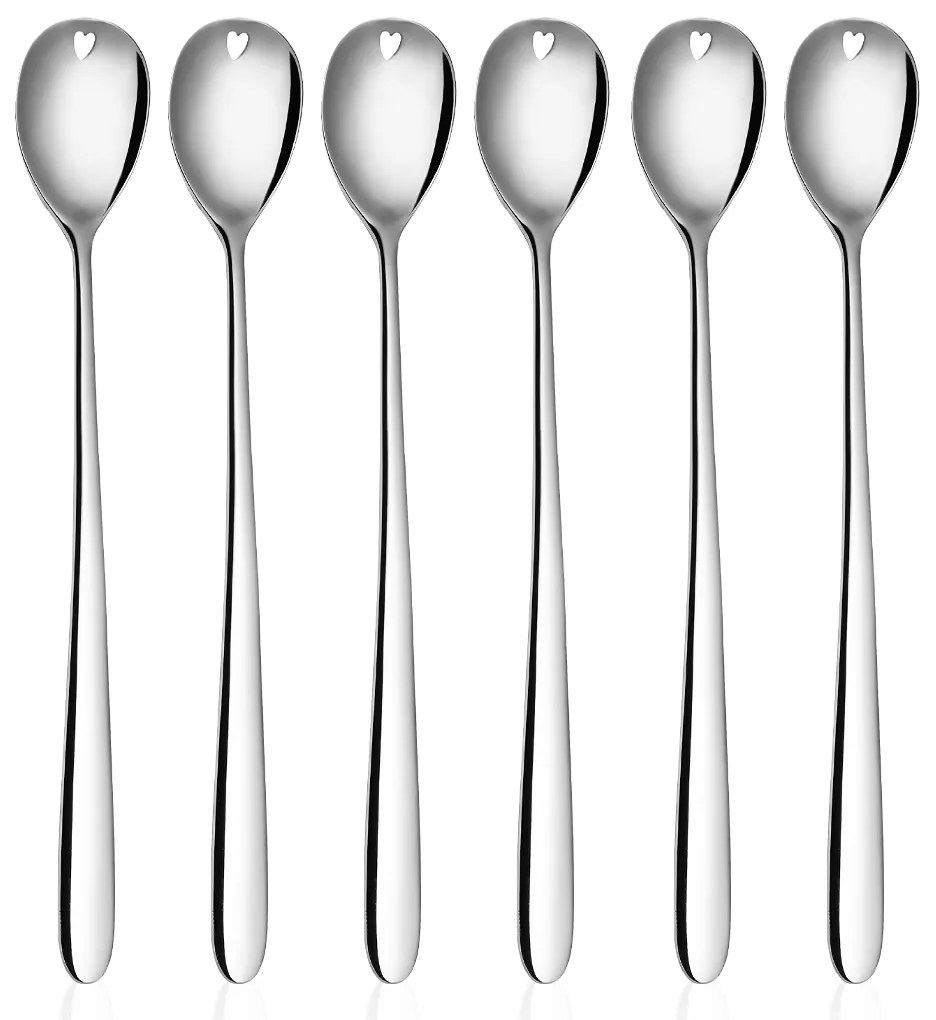 Latte lyžičky so srdiečkom 6 ks set - Love Cutlery - 116606