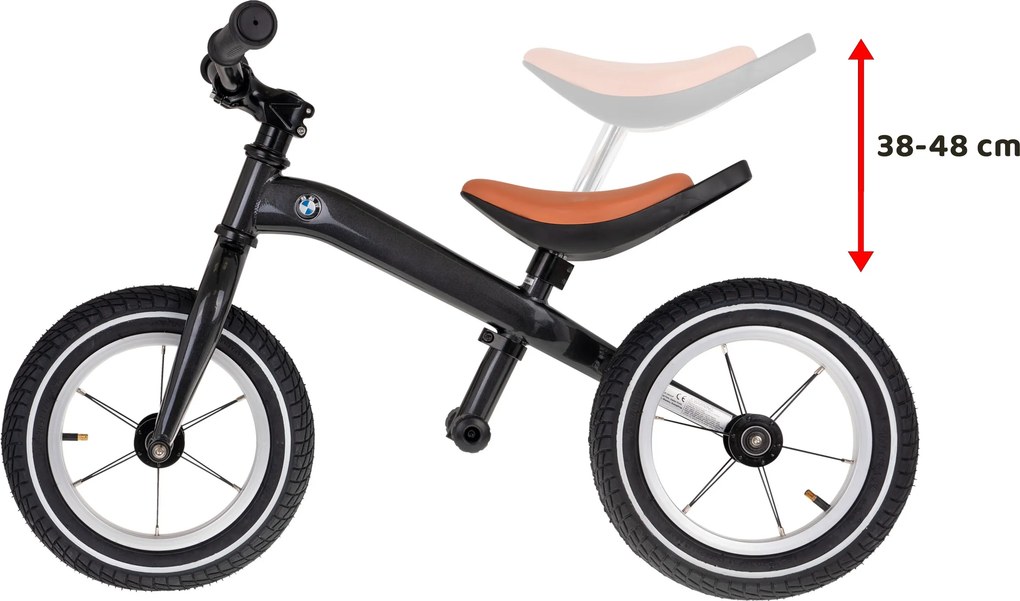 Detské odrážadlo BMW Rastar + Eko koža + Nastaviteľné sedlo + Nafukovacie pneumatiky + Lakovaný rám
