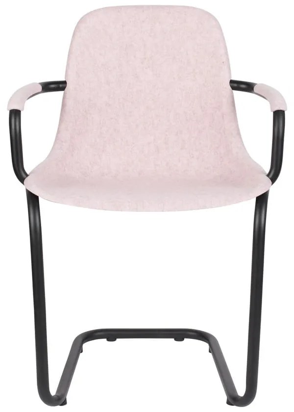 Svetloružové jedálenské stoličky v súprave 2 ks Thirsty – Zuiver