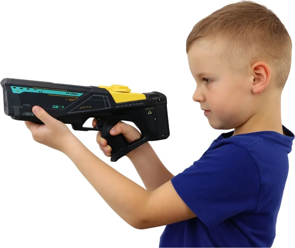 LEAN Toys Elektrická vodná pištoľ 550 ml Dosah 10 m Čierna