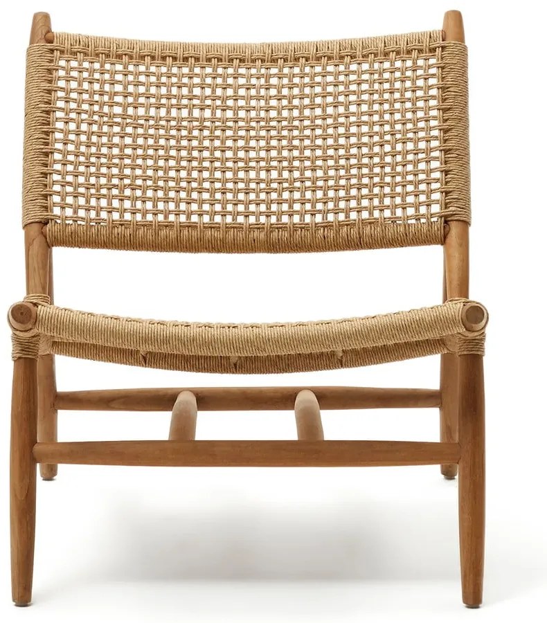Drevené záhradné kreslo v prírodnej farbe Codolar - Kave Home