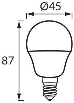 Strühm STRÜHM LED žiarovka ULKE LED E14 8W Neutral White 3854