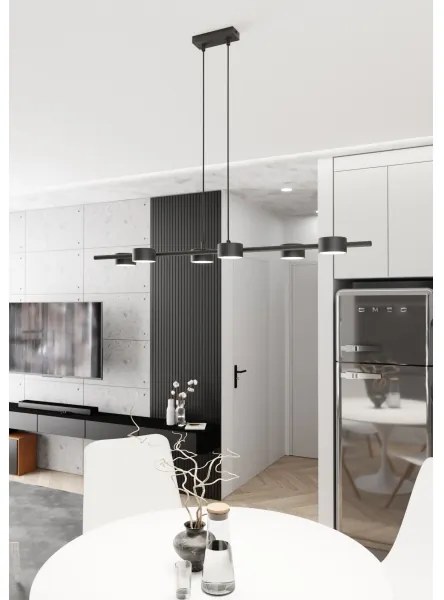 Luster na lanku SORA 6xGX53/12W/230V čierna