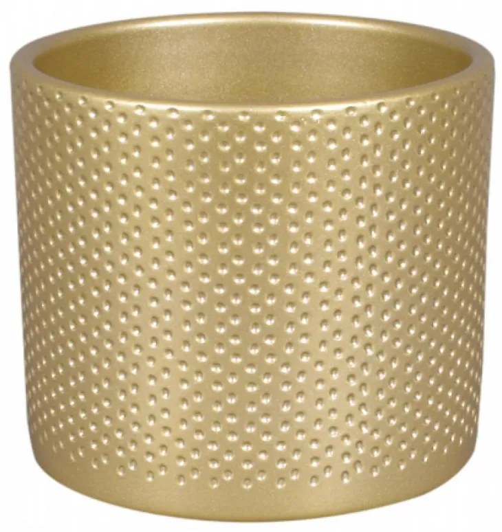 Obal na kvetináč Zeus Dots 17 cm zlatý