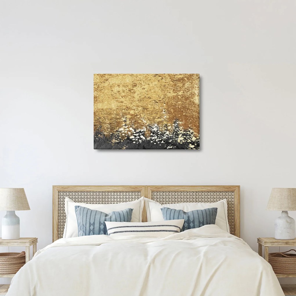 Obraz - Zlatá štruktúra N⁰3 (70x50 cm)
