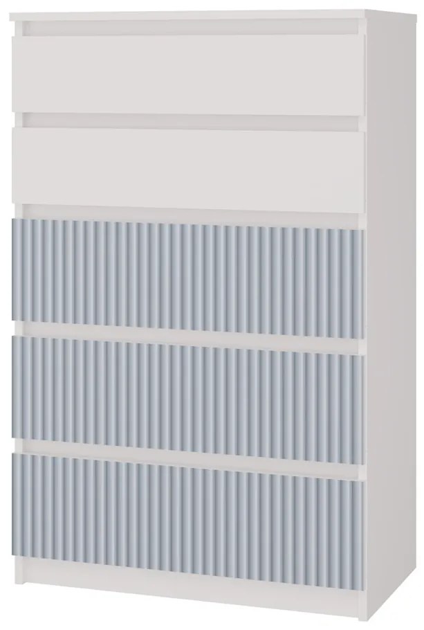 Detská komoda MALWA M5 ARTESO bielo-modrá