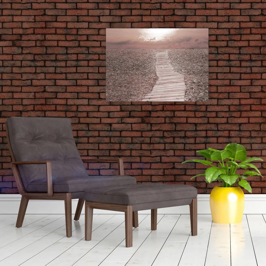 Obraz - Kamienková pláž (70x50 cm)