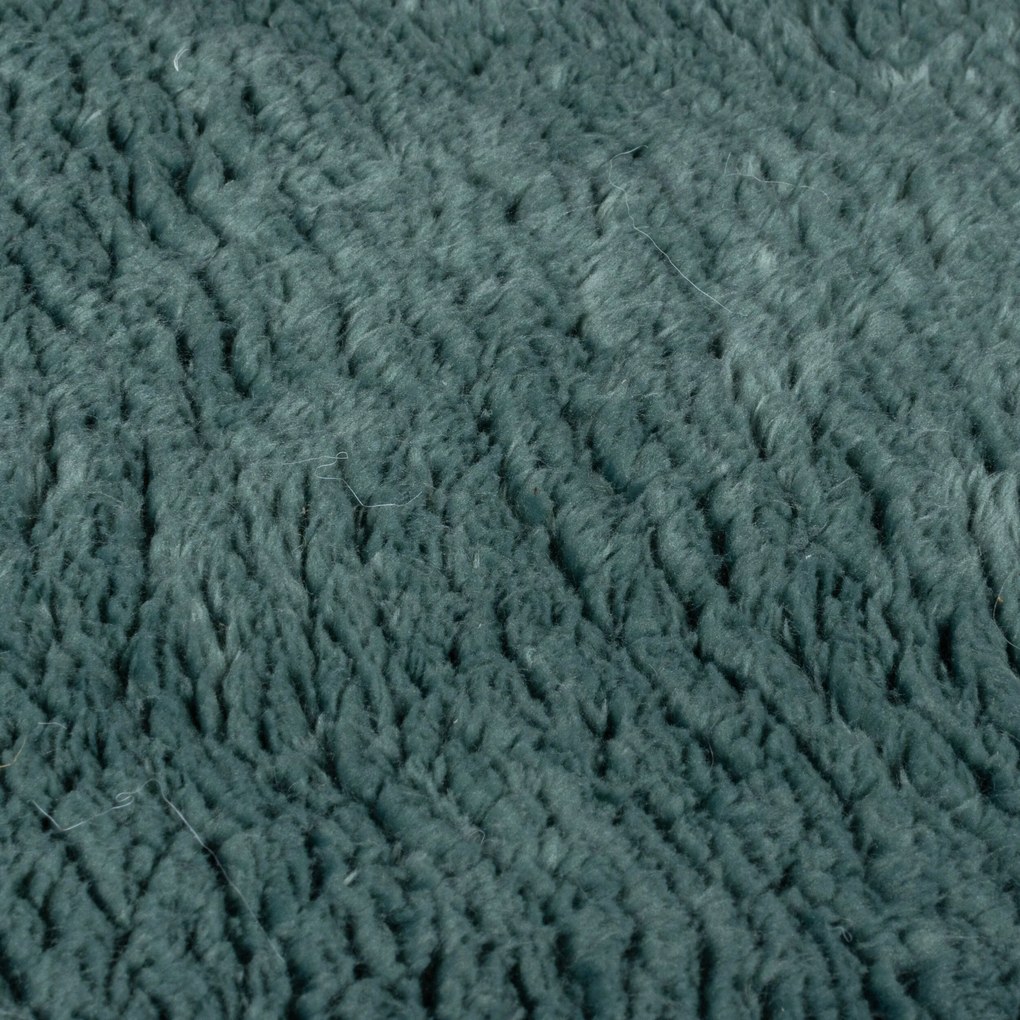 Kusový koberec Faroe Faux Fur Blue, 200x290, modrá, obývacia izba, Flair Rugs