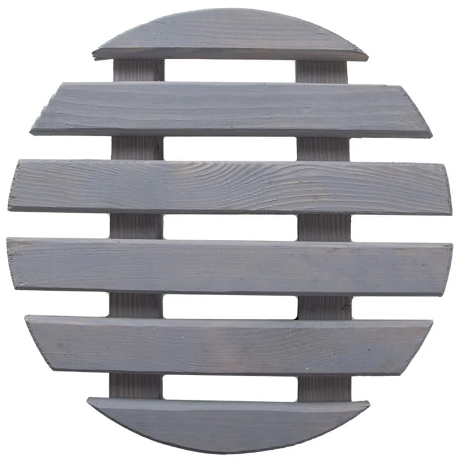 Drevený pojazdný podstavec pod kvetináč ø 29 cm (výška 8 cm) Indoor – Esschert Design