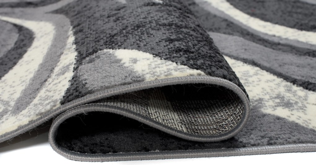 TA Koberec 2641A TMAVO SIVÁ LACNÁ PP CRM Rozmer: 80x250 cm